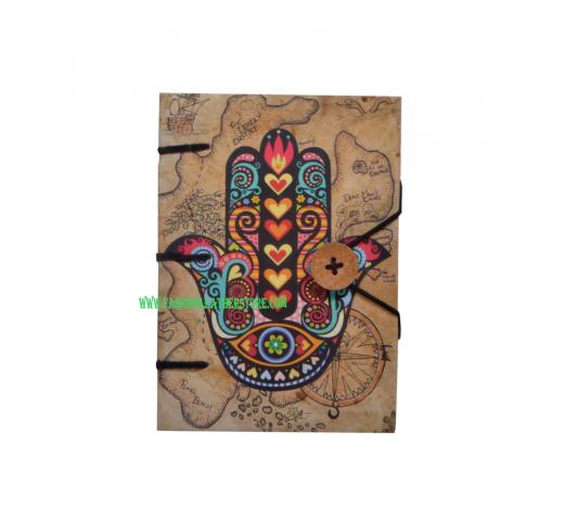 Hardcover Diary with Beautiful Hand Design Hard Paper Didital Print, Small Sized, Handmade Notebook Writing Journal for Unisex | Ruled Premium Paper - 120 Pages 